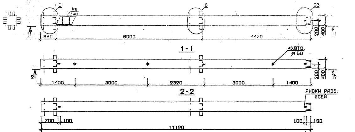 Колонна 2КВ 60.111-7 Серия 1.020.1-2с/89